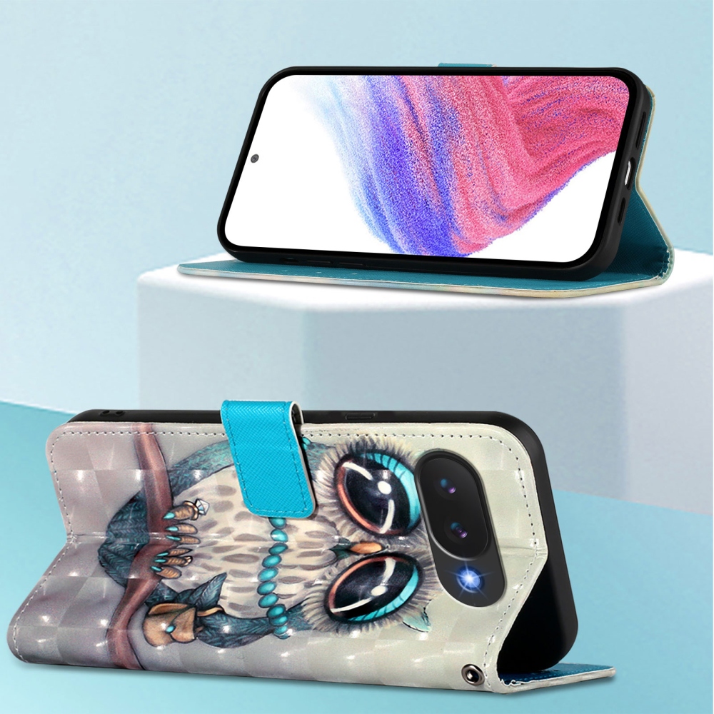 Patte knižkové puzdro na Google Pixel 10a - sova