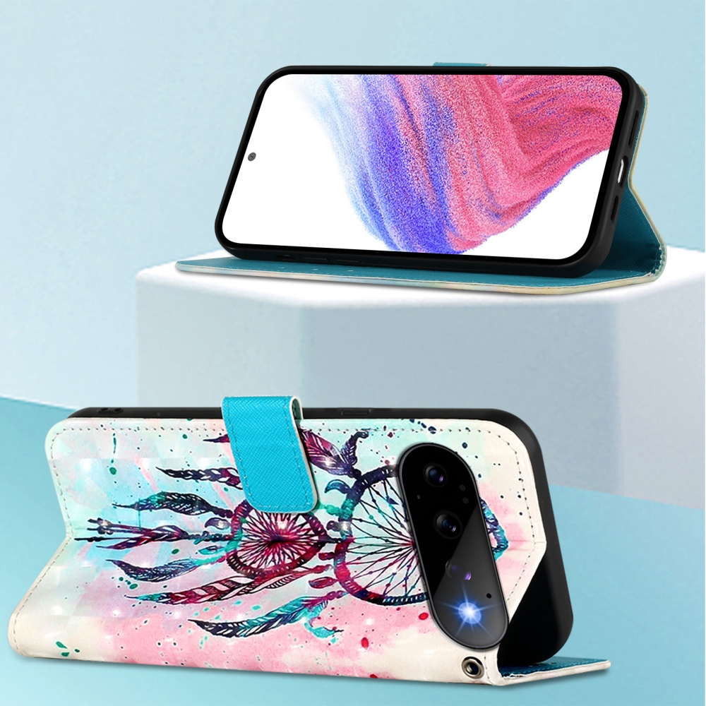 Patte knižkové puzdro na Google Pixel 11 Pro/11 - farebný lapač snov