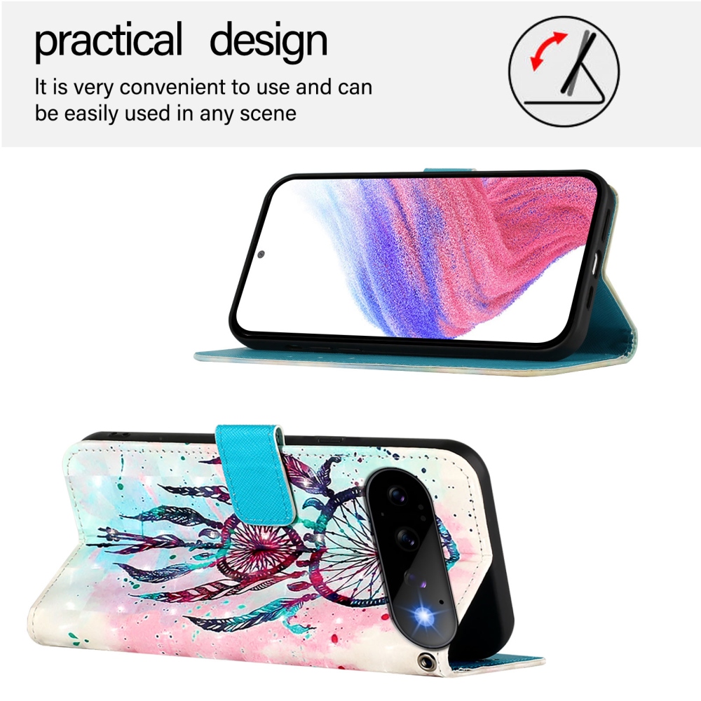 Patte knižkové puzdro na Google Pixel 11 Pro/11 - farebný lapač snov