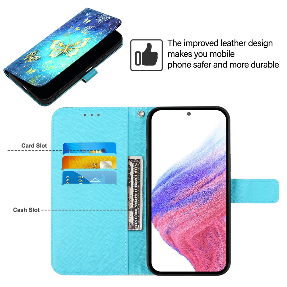 Päťte knižkové puzdro na Google Pixel 11 Pro/11 - modrolatí motýle