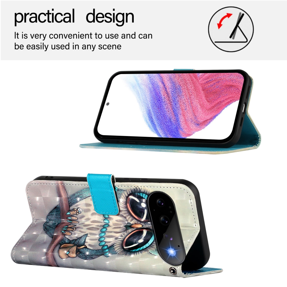 Patte knižkové puzdro na Google Pixel 11 Pro/11 - sova