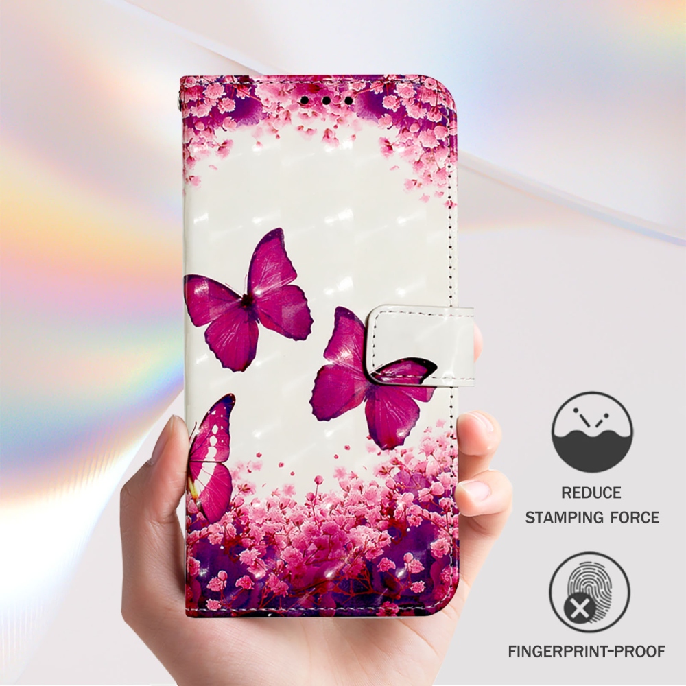 Patte knižkové púzdro na iPhone 18 Pro Max/17 Pro Max - ružové motýle