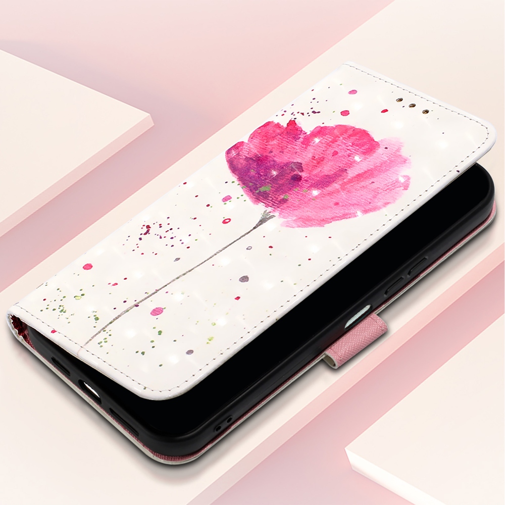 Patte knižkové puzdro na iPhone 18 Pro Max/17 Pro Max - ružový kvet