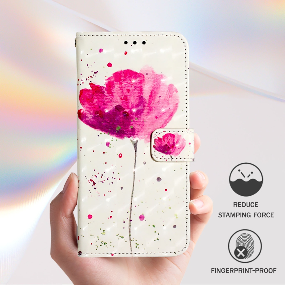 Patte knižkové puzdro na iPhone 18 Pro Max/17 Pro Max - ružový kvet