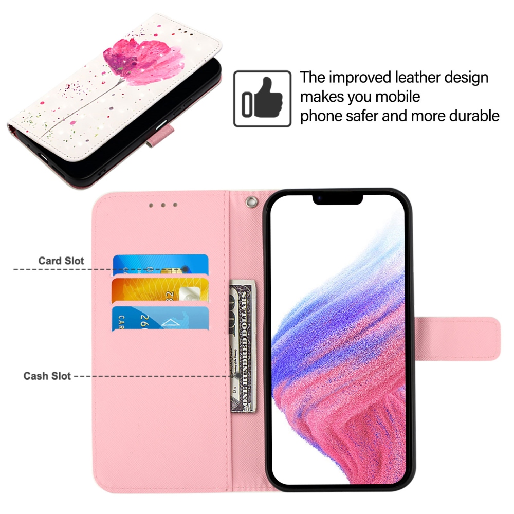 Patte knižkové puzdro na iPhone 18 Pro Max/17 Pro Max - ružový kvet