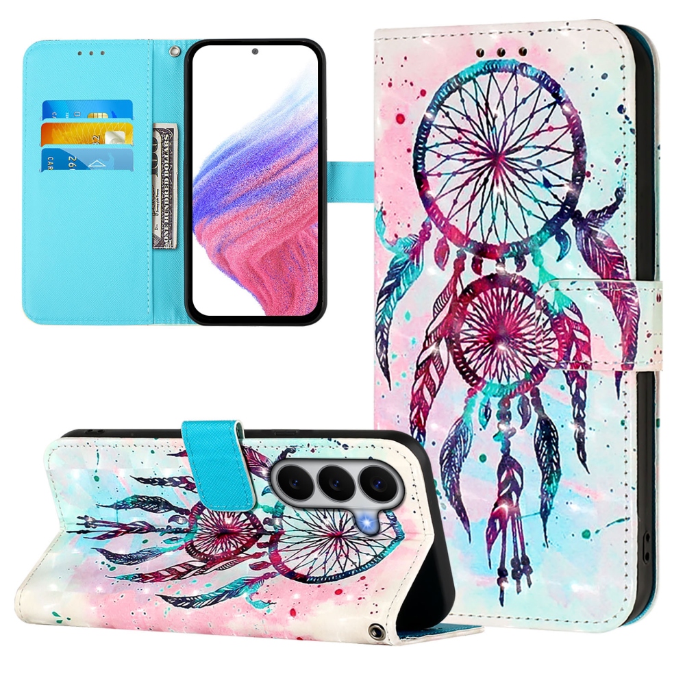 Patte knižkové puzdro na Samsung Galaxy A27 - farebný lapač snov