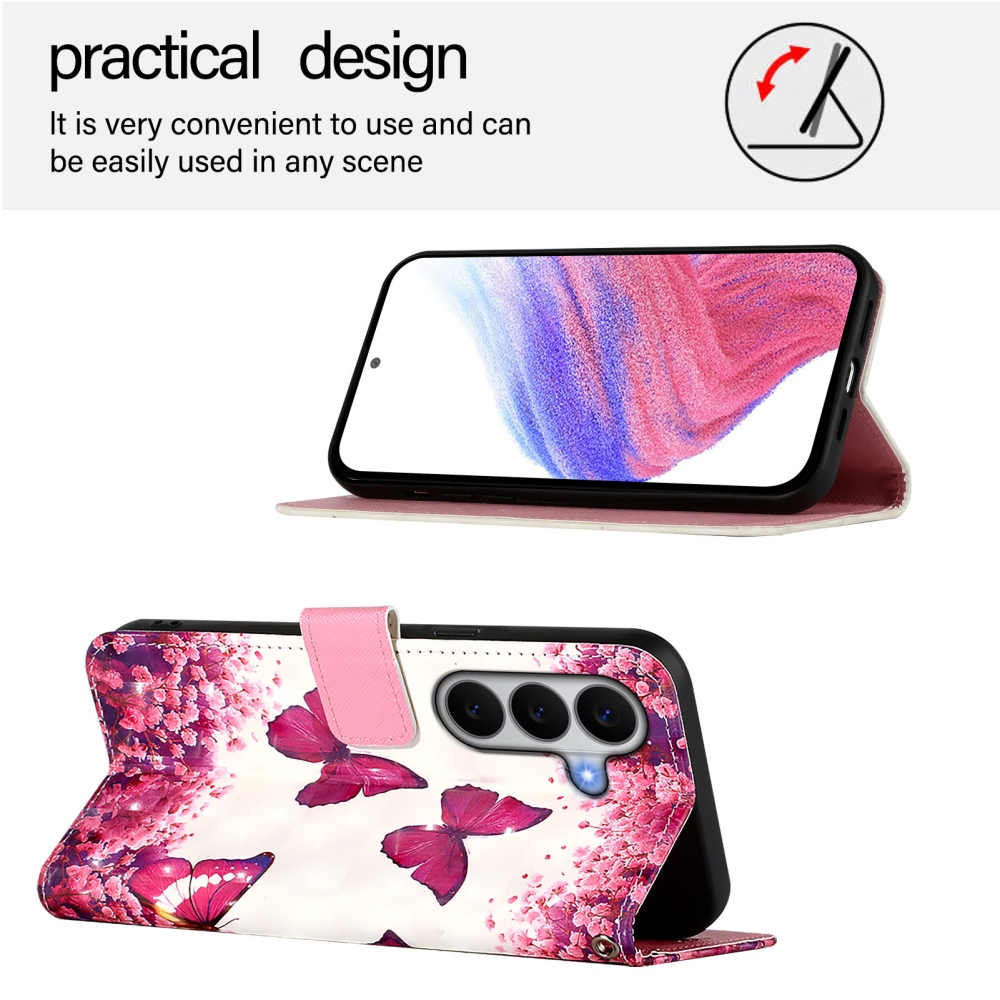 Patte knižkové puzdro na Samsung Galaxy A27 - ružové motýle