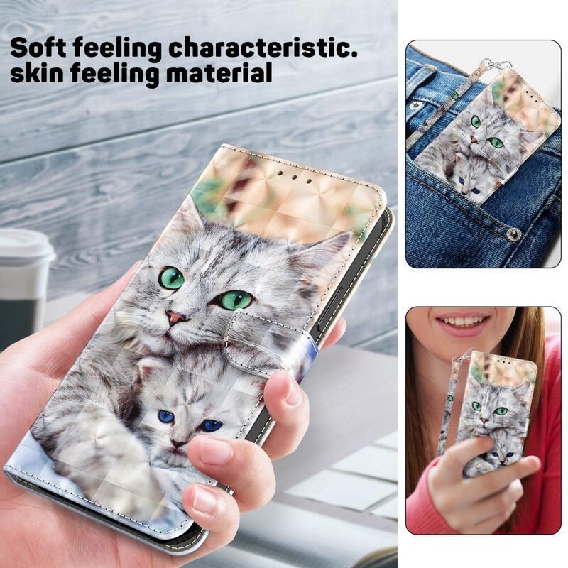 Patte knižkové puzdro na Samsung Galaxy A34 5G - mačky