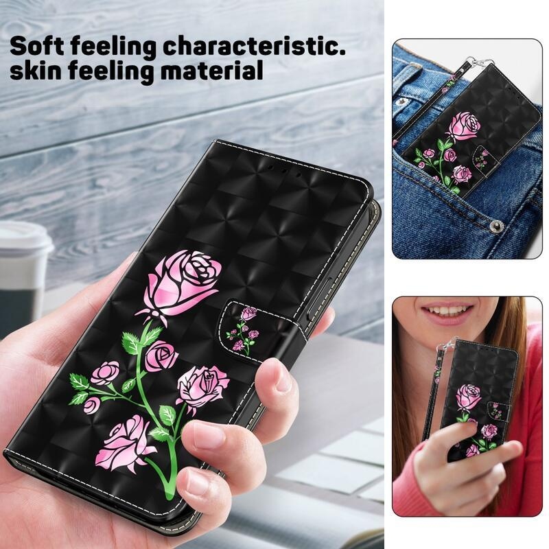 Patte knižkové puzdro na Samsung Galaxy A34 5G - ruža