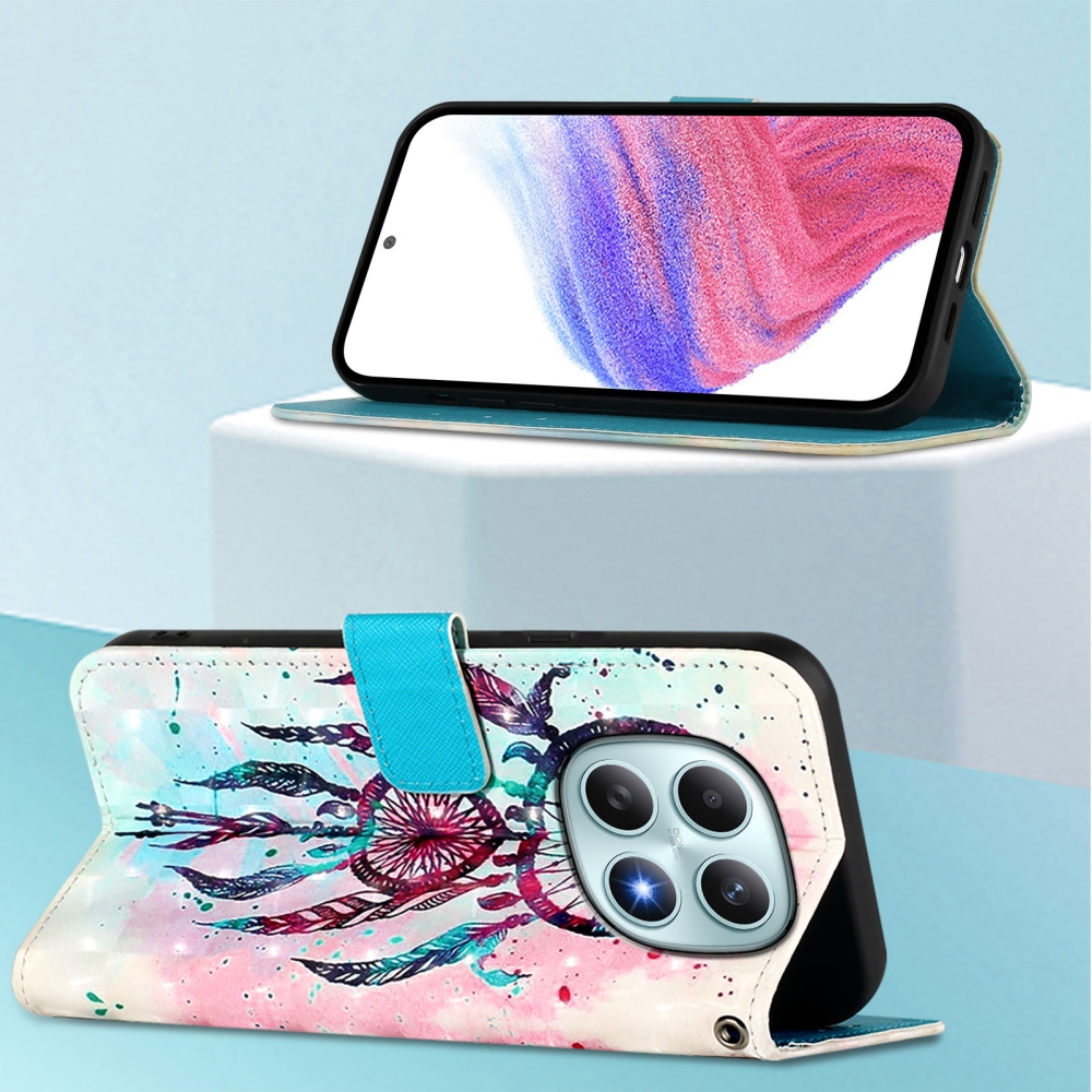 Patte knižkové puzdro na Xiaomi Poco M8 5G/Redmi Note 15 5G/Note 15 4G - farebný lapač snov