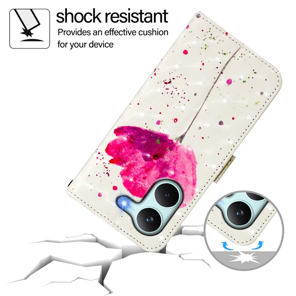 Patte knižkové puzdro na Xiaomi Poco X8 Pro 5G - ružový kvet