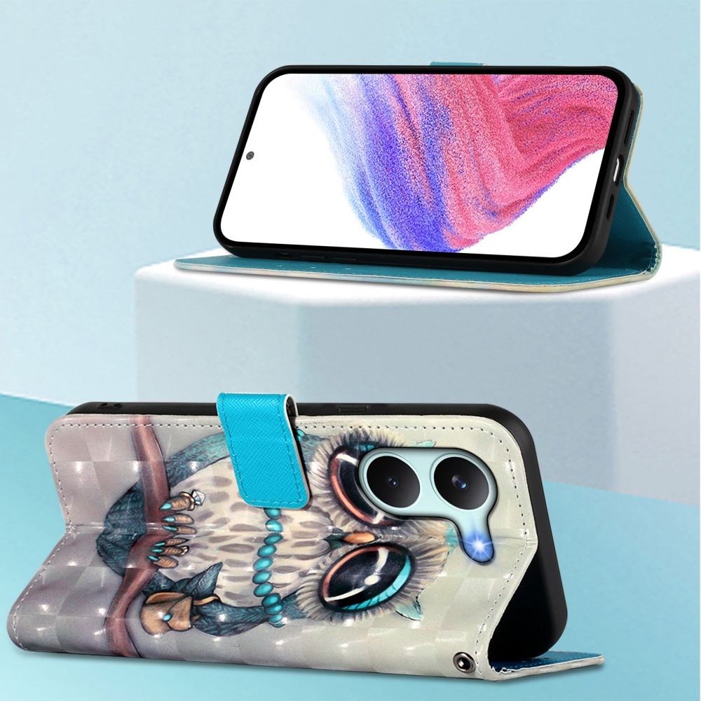 Patte knižkové puzdro na Xiaomi Poco X8 Pro 5G - sova