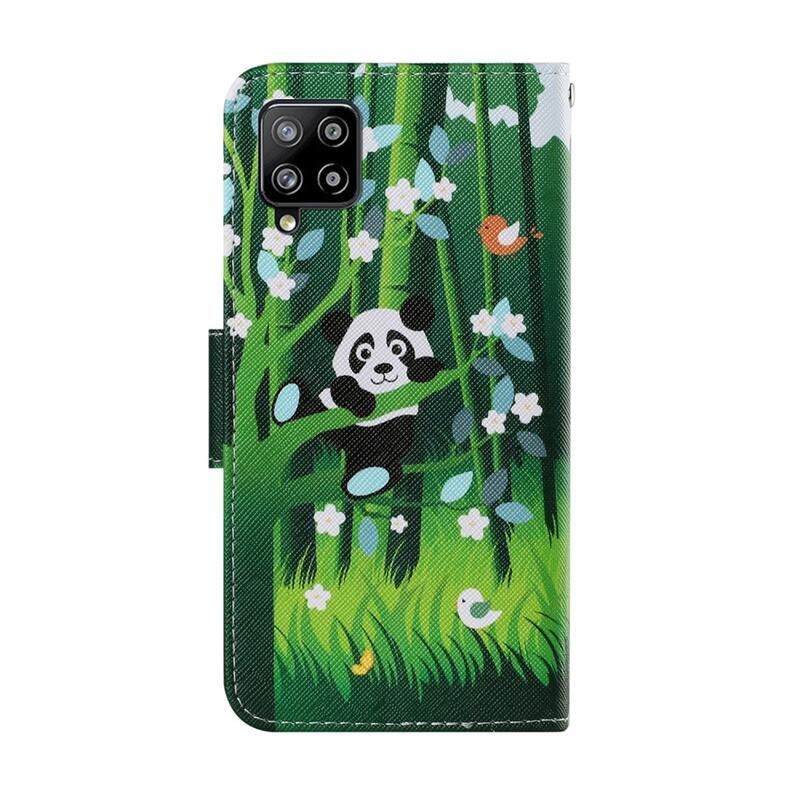 Patte peněženkové puzdro na mobil Samsung Galaxy A22 4G - panda u bambusu