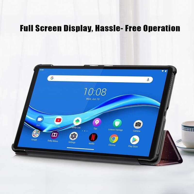 Patte polohovateľné PU kožené púzdro na tablet Lenovo Tab M10 HD 2. Gen X306F/X - les