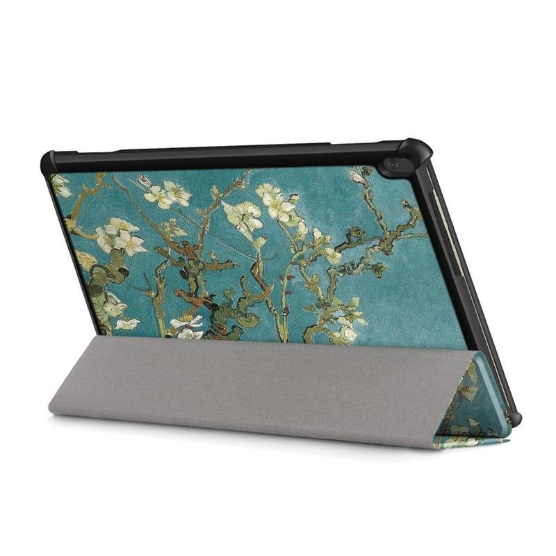 Patte polohovateľné PU kožené puzdro na tablet Lenovo Tab M10 - zima