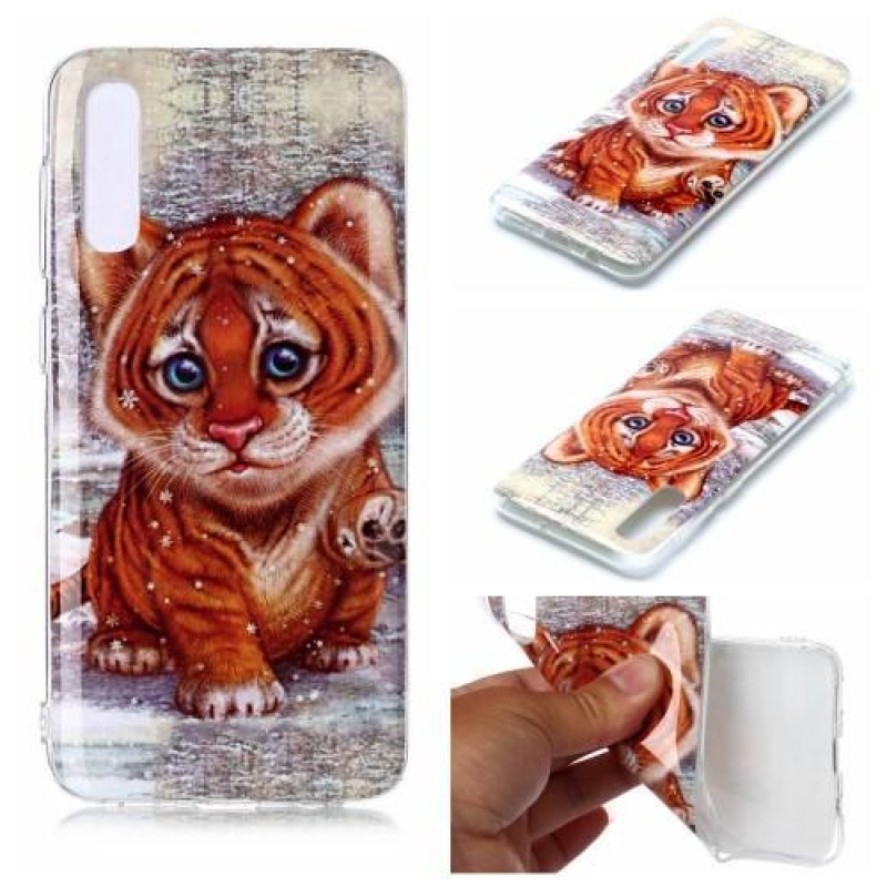 Pattern gélové puzdro na mobil Samsung Galaxy A50 - tiger