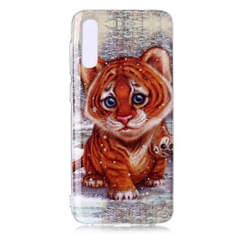 Pattern gélové puzdro na mobil Samsung Galaxy A50 - tiger