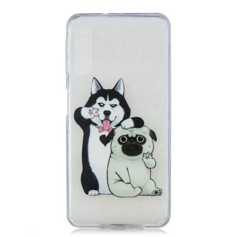 Pattern gélové puzdro na mobil Samsung Galaxy A7 (2018) - husky