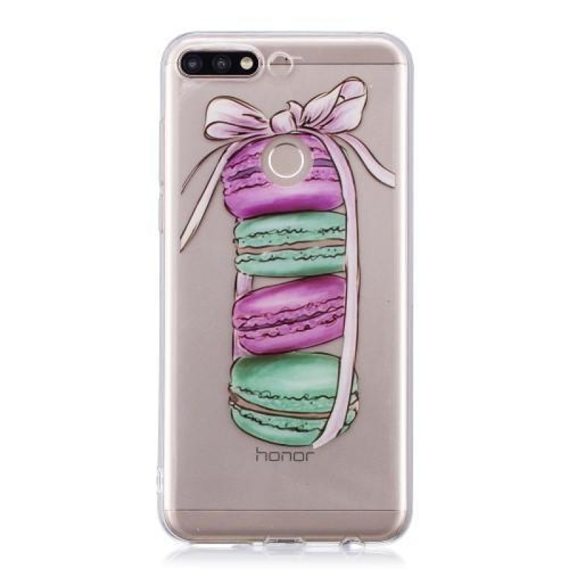 Pattern gélový obal na Huawei Y7 Prime (2018) - macarons