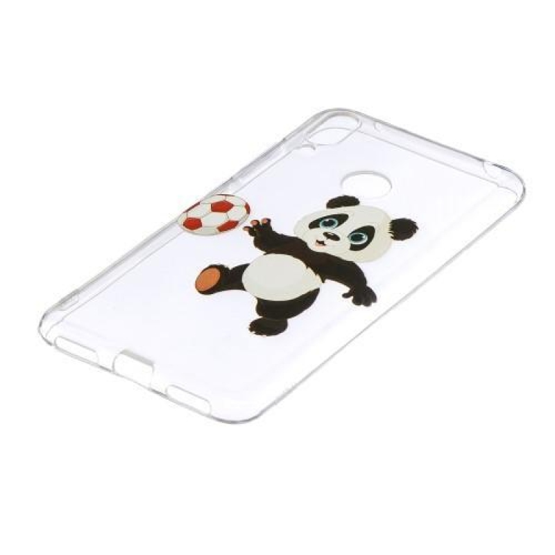 Pattern gélový obal na mobil Huawei Y7 (2019) - panda a futbal