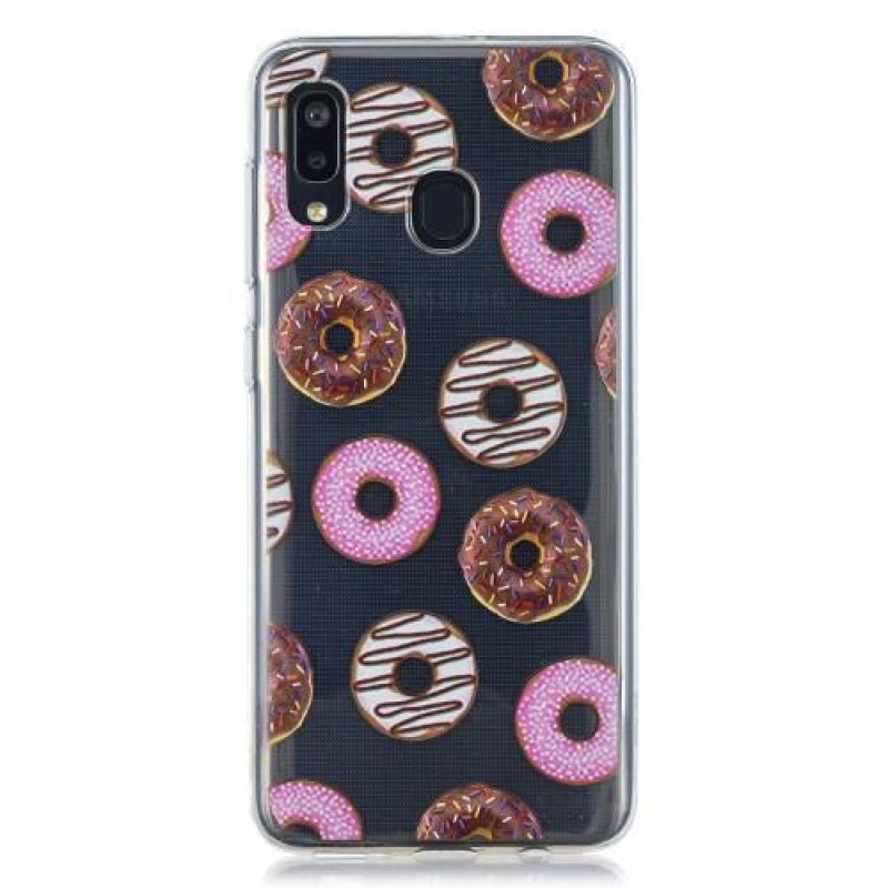 Pattern gélový obal na mobil Samsung Galaxy A20 / A30 - donuty