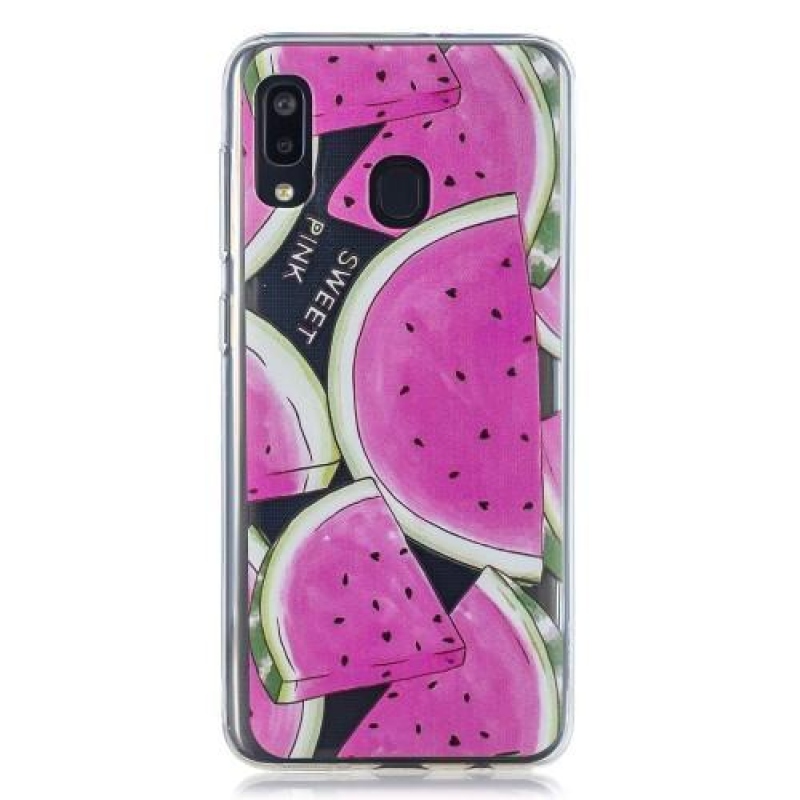 Pattern gélový obal na mobil Samsung Galaxy A20 / A30 - melón