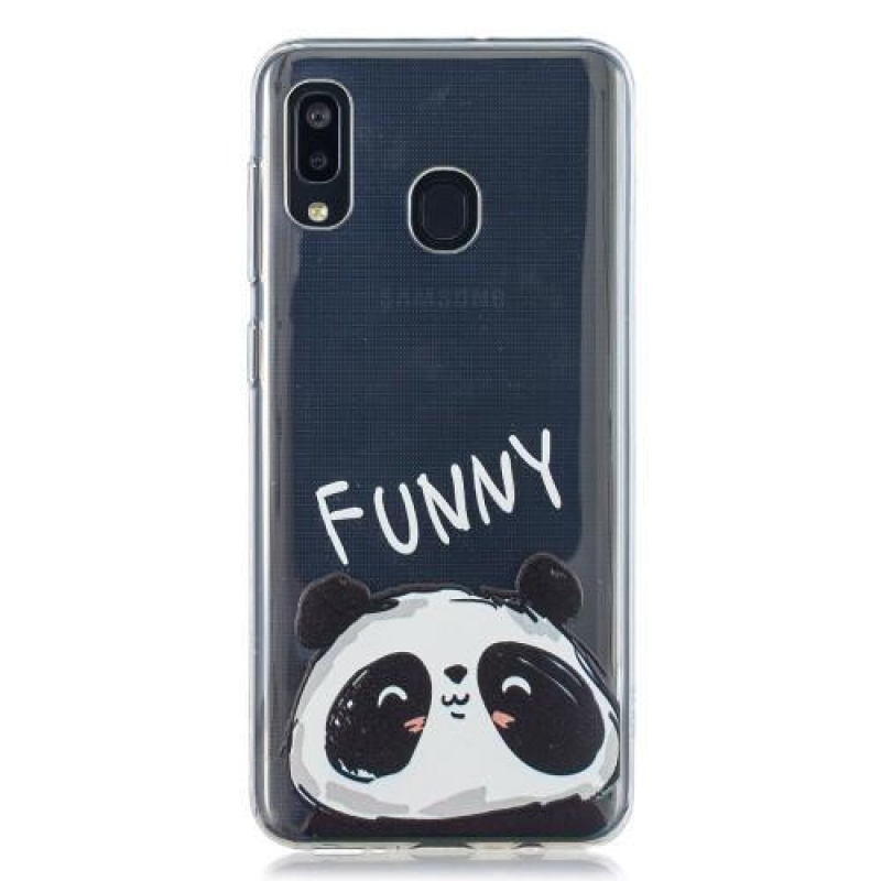 Pattern gélový obal na mobil Samsung Galaxy A20 / A30 - panda