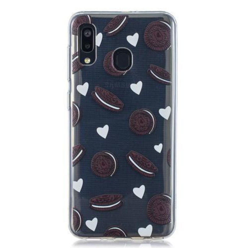 Pattern gélový obal na mobil Samsung Galaxy A20 / A30 - sušienky