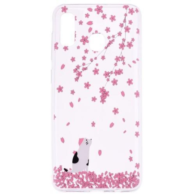 Pattern gélový obal na mobil Samsung Galaxy A40 - živé kvety