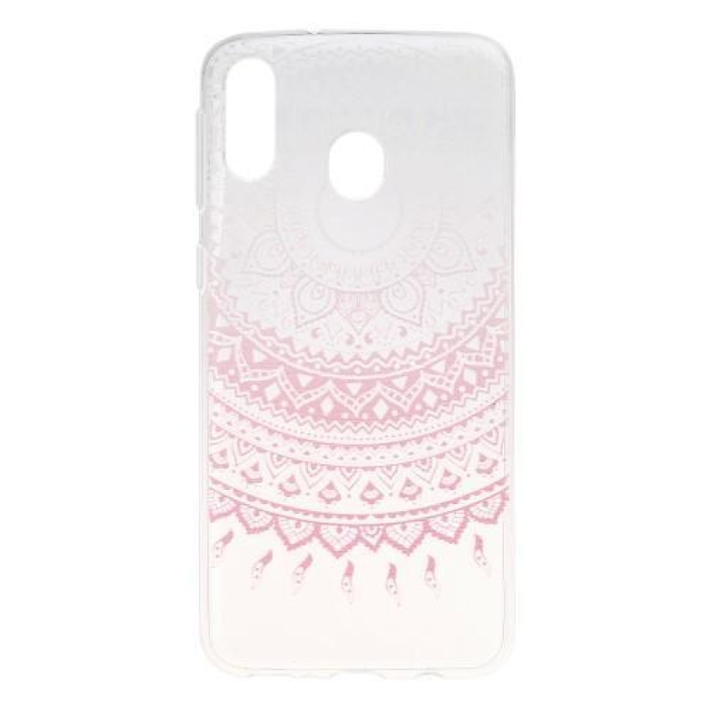 Pattern gélový obal na mobil Samsung Galaxy M20 - ružová mandala