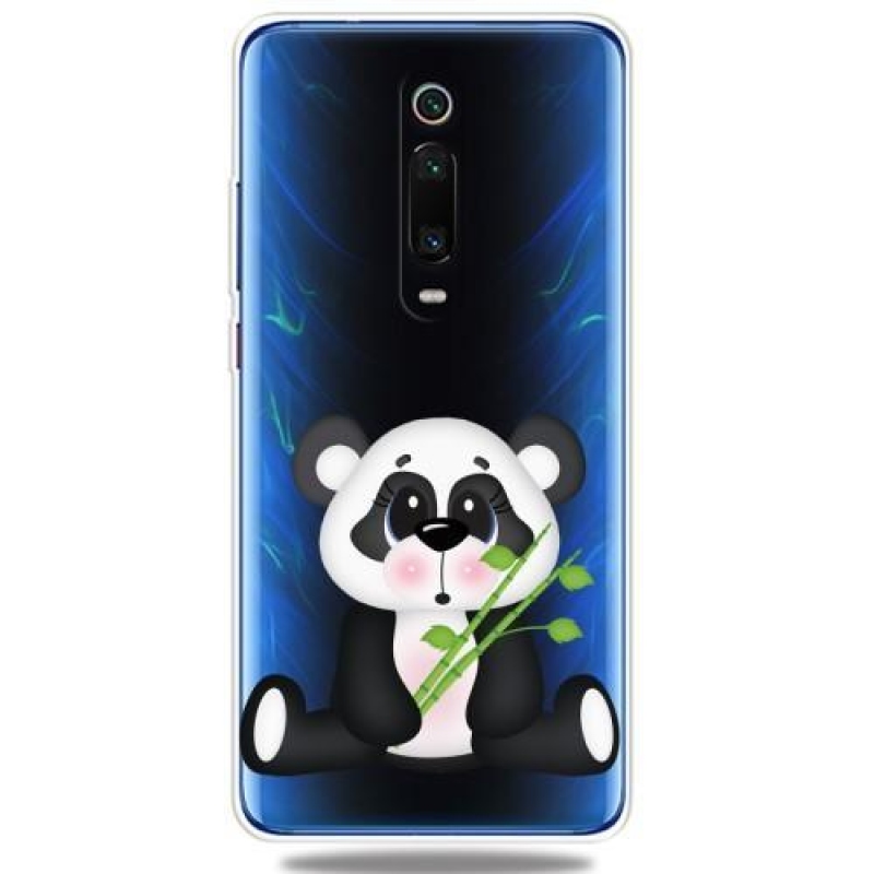 Pattern gélový obal na mobil Xiaomi Mi 9T / Mi 9T Pro - panda a bambus