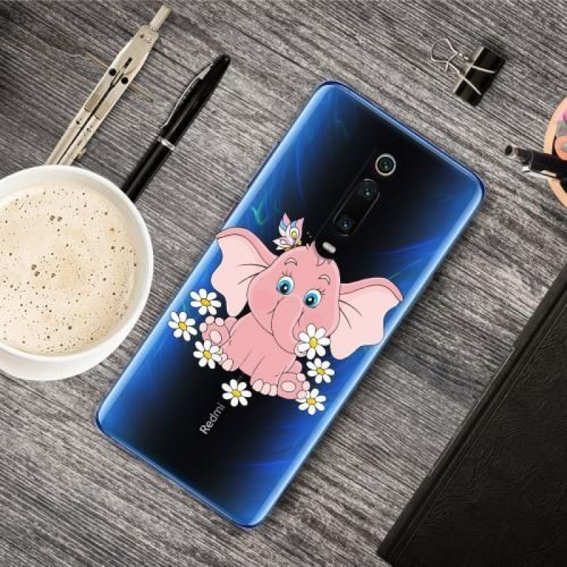 Pattern gélový obal na mobil Xiaomi Mi 9T / Mi 9T Pro - slon