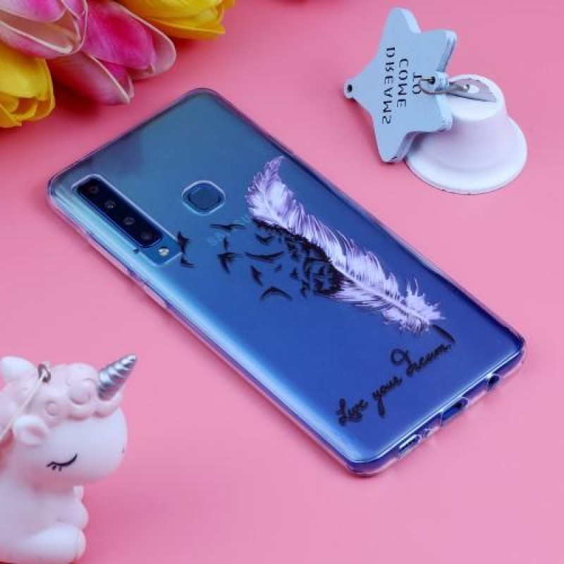 Pattern gélový obal na Samsung Galaxy A9 - fialový brko