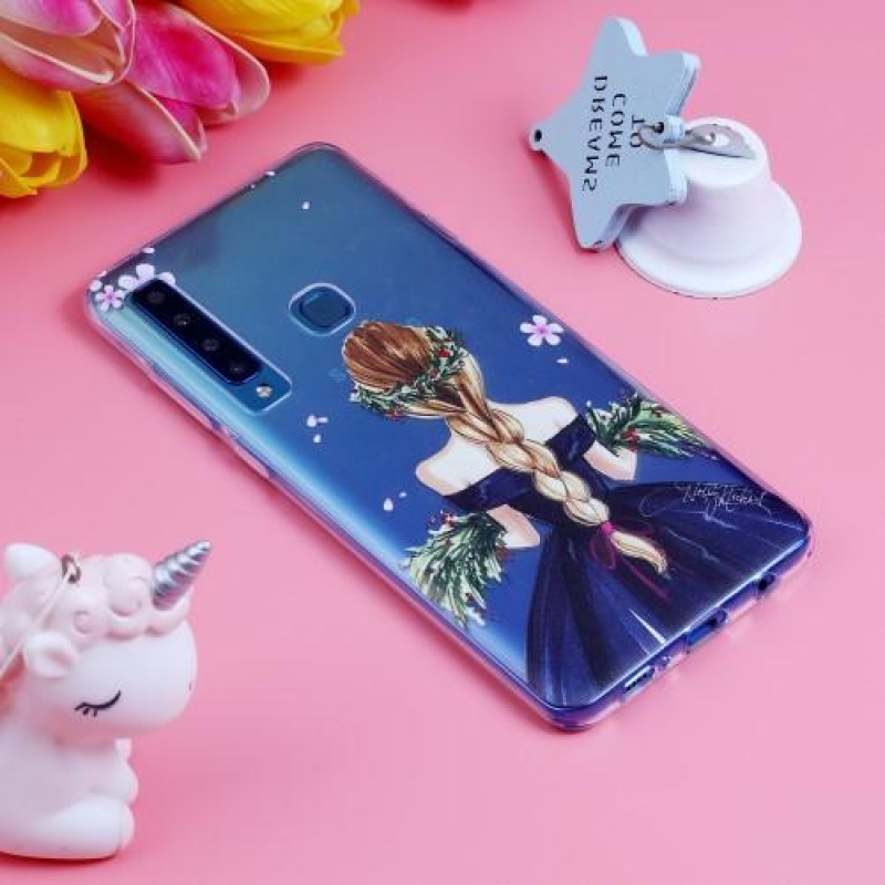 Pattern gélový obal na Samsung Galaxy A9 - očarujúce dievča