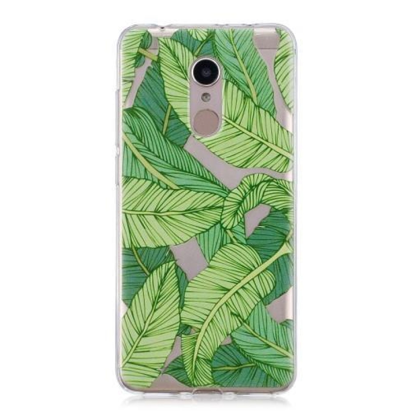 Pattern gélový obal na Xiaomi Redmi 5 - zelené listy