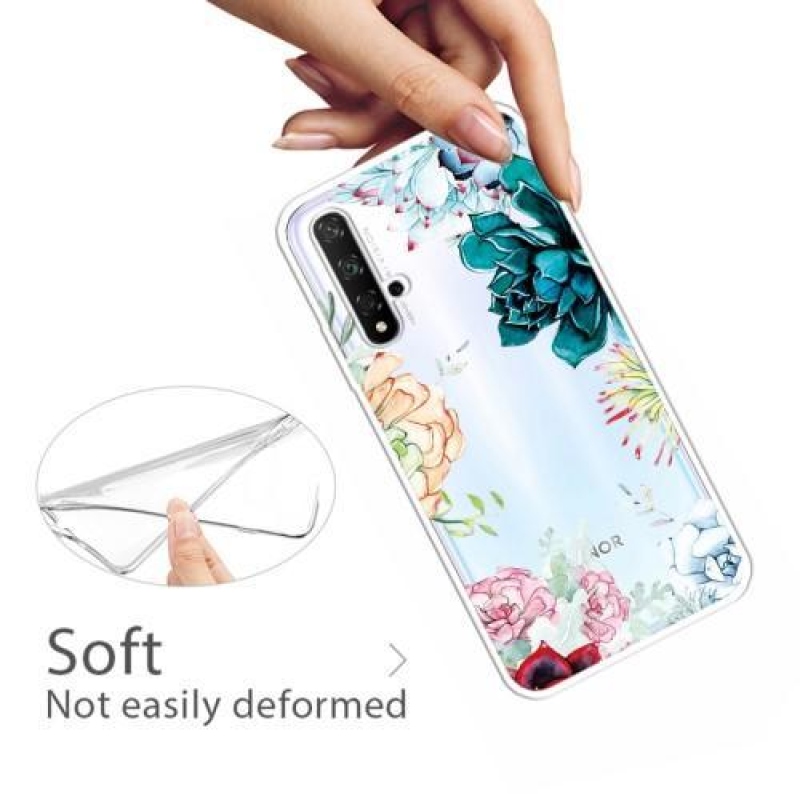 Pattern obrázkový gélový obal pre mobil Honor 20 / Huawei Nova 5T - krásne kvety