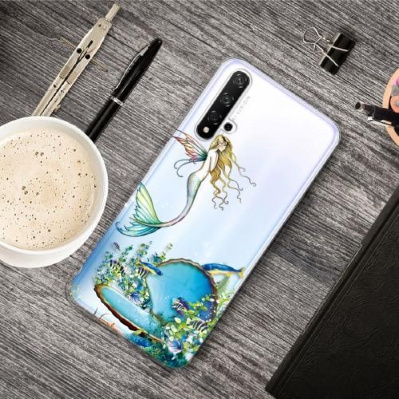 Pattern obrázkový gélový obal pre mobil Honor 20 / Huawei Nova 5T - morská panna