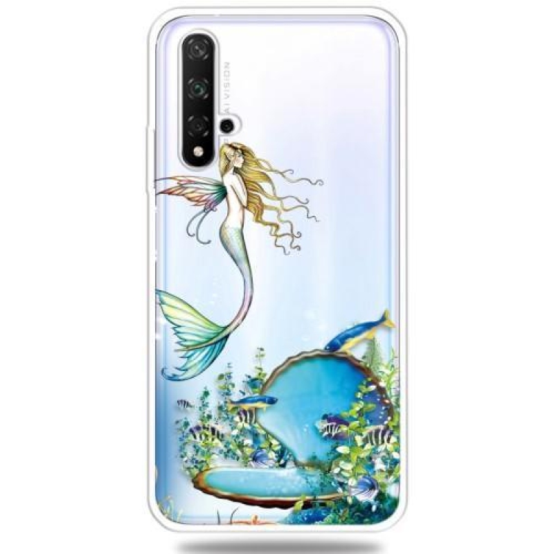 Pattern obrázkový gélový obal pre mobil Honor 20 / Huawei Nova 5T - morská panna