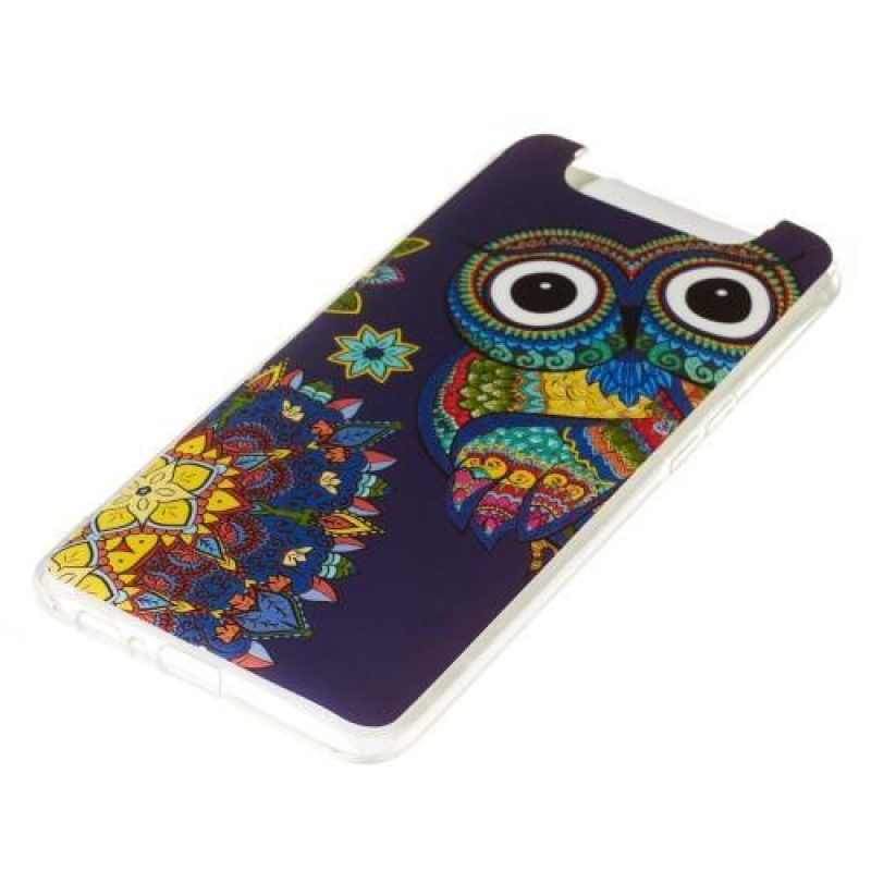 Patterned gélový obal na mobil Samsung Galaxy A80 / Galaxy A90 - sova