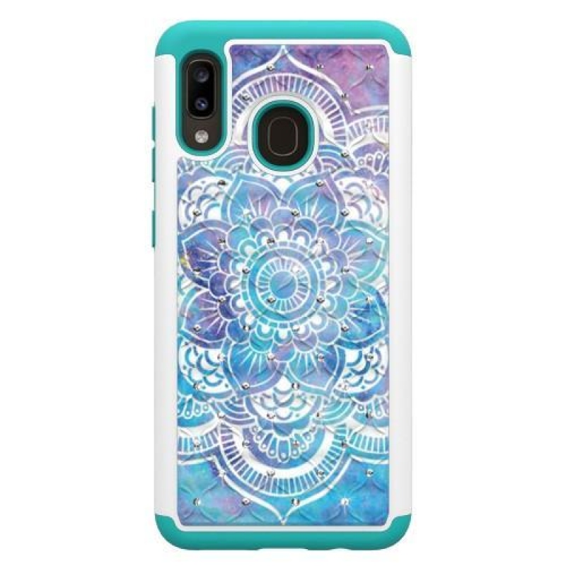 Patterned odolný obal na mobil Samsung Galaxy A20 / Galaxy A30 - farebné kvety