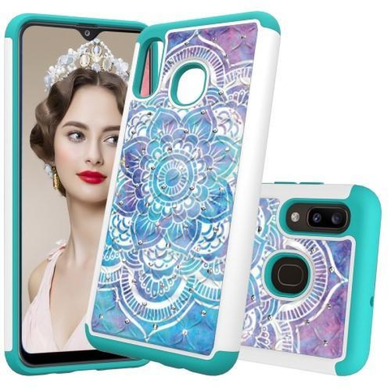 Patterned odolný obal na mobil Samsung Galaxy A20 / Galaxy A30 - farebné kvety