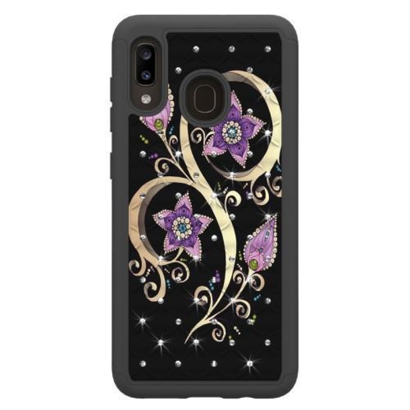 Patterned odolný obal na mobil Samsung Galaxy A20 / Galaxy A30 - kvety