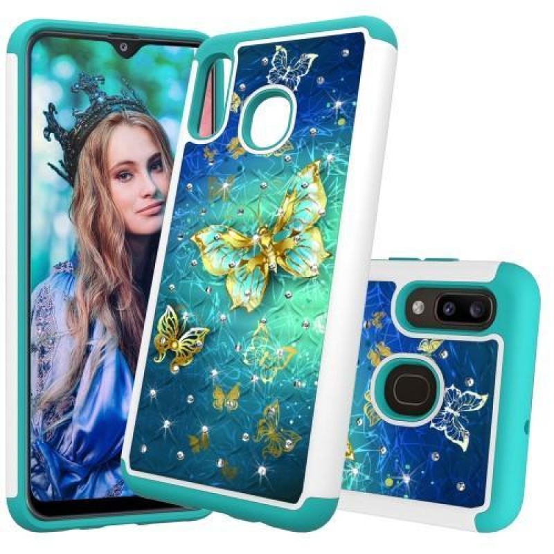 Patterned odolný obal na mobil Samsung Galaxy A20 / Galaxy A30 - motýľ