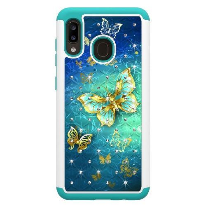 Patterned odolný obal na mobil Samsung Galaxy A20 / Galaxy A30 - motýľ