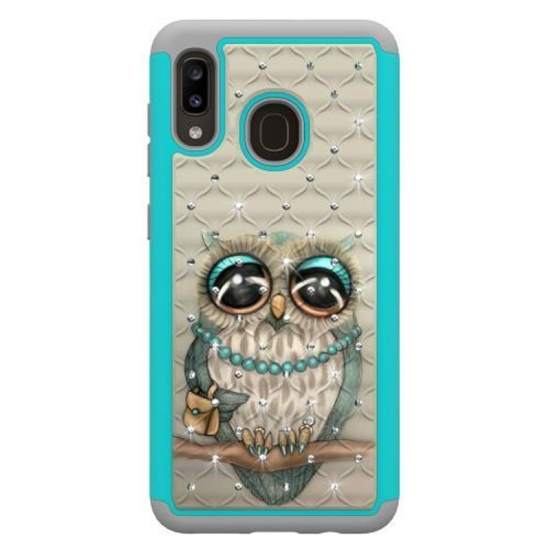 Patterned odolný obal na mobil Samsung Galaxy A20 / Galaxy A30 - sova