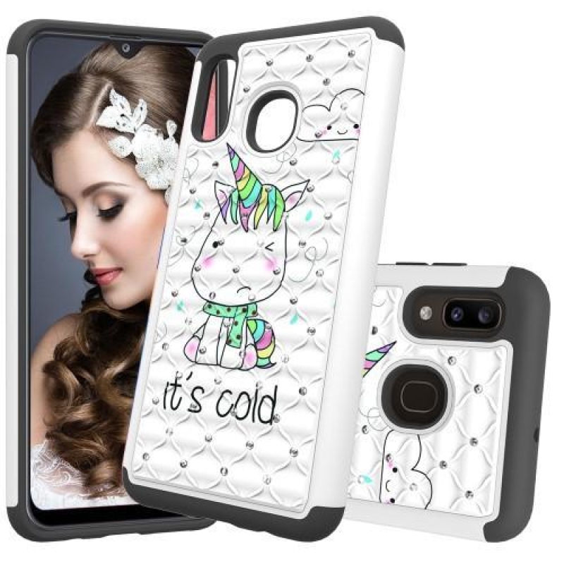 Patterned odolný obal na mobil Samsung Galaxy A20 / Galaxy A30 - studený