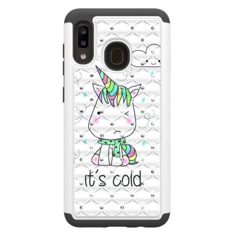 Patterned odolný obal na mobil Samsung Galaxy A20 / Galaxy A30 - studený