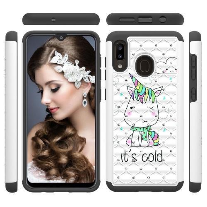 Patterned odolný obal na mobil Samsung Galaxy A20 / Galaxy A30 - studený