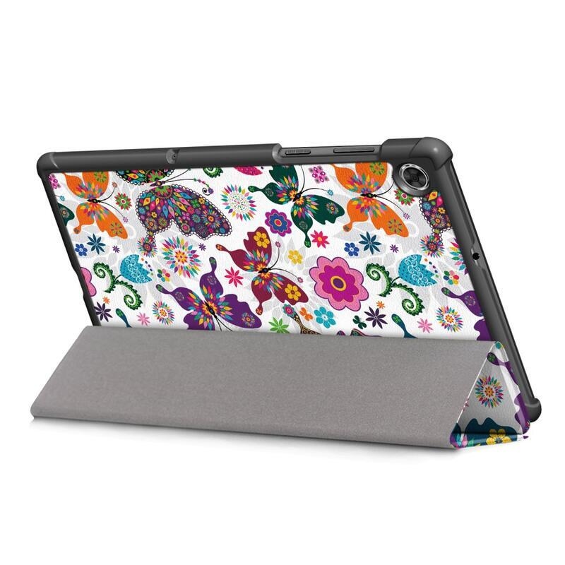 Patty chytré polohovacie púzdro na tablet Lenovo Tab M10 FHD Plus - motýle a kvety