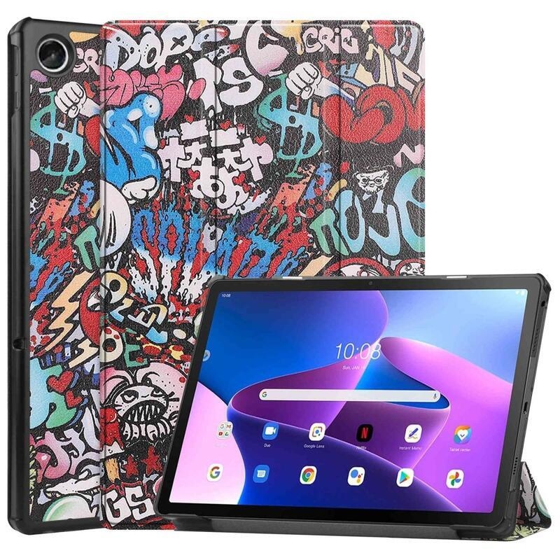 Patty chytré polohovacie puzdro na tablet Lenovo Tab M10 Plus (3. Gen) - graffiti